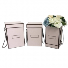 Quadratische Blumen-Eimer-Kasten-Geschenkbox, Hochzeits-Dekoration-Andenken-Kästen