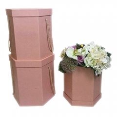 Hexagon-Floristen-Verpackung blüht Geschenkbox, Hochzeitsfest-Dekoration
