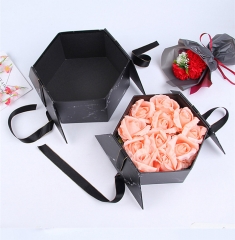 Hexagon-Blumenverpackenkästen für Hochzeits-Geburtstagsfeier