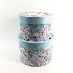 Exquisite Design Runde Papier Geschenkbox mit Deckeln für dekorative Aufbewahrung und Geschenke