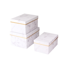 Luxus-Papier-Boxen mit Marmorierung Muster zum Verpacken von Geschenk