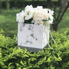 Luxusdruckentwurfs-Pappmarmorquadrat-Blumenkästen