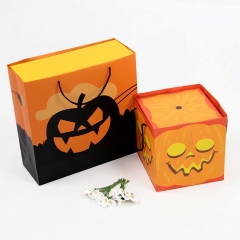 Heiße Verkaufs-Halloween-kundenspezifische Pappgeschenkbox für das Verpacken der Süßigkeit
