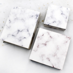 Marmor Stil Papier Farbe Schmuck Geschenk und Retail-Boxen
