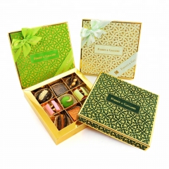 Eleganter kundenspezifischer Logo-Papiergeschenkkasten für das Verpacken der Schokolade mit Fliege