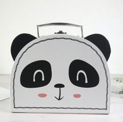 Panda Design Paper Suitcase Box For Kids Animal Design