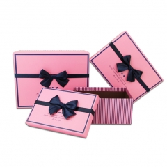 Kundenspezifische Süßigkeiten-Geschenkbox mit Band für Hochzeitsgelegenheiten