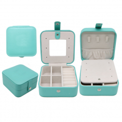 Quadratische tragbare Luxusbehälterbox für Schmuck