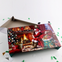 Santa Claus Design Faltbare Papaer Box für Weihnachten