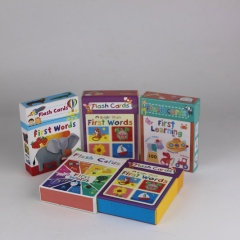 benutzerdefinierte größe 98 * 70mm kinder lernen karte & druck spielkarten