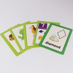 Custom Education Flash Card Cardboard Paper Playing Cards Printing