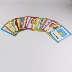 kundenspezifisches pädagogisches Kartenspielkartendrucken des grellen Kartepapppapiers