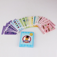 Fertigen Sie pädagogische Kartenspielkarten der grellen Karten mit Kasten kundenspezifisch an