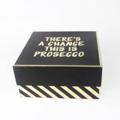 Luxus matt Laminierung individuell bedruckte Geschenkbox Verpackungsbox mit Heißprägung