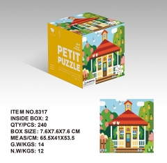 Mini Magic Paper Puzzle mit Puzzle-Box für Kinder
