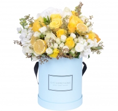 Valentinstag Runde Papier Karton Luxus Geschenkbox für Blumen mit Band