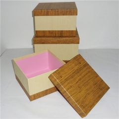 körniges Oberflächenpapier strukturierte Pappverpackungskästen mit Deckel