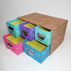 professionelle benutzerdefinierte Doppel zwei Bodenschicht Schublade Karton Papier Aufbewahrungsbox